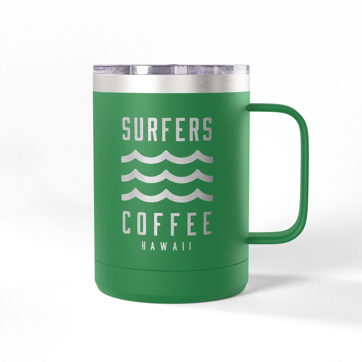 Surfers Coffee Tumbler 15oz — Hawaiian Wave Insulated Travel Mug