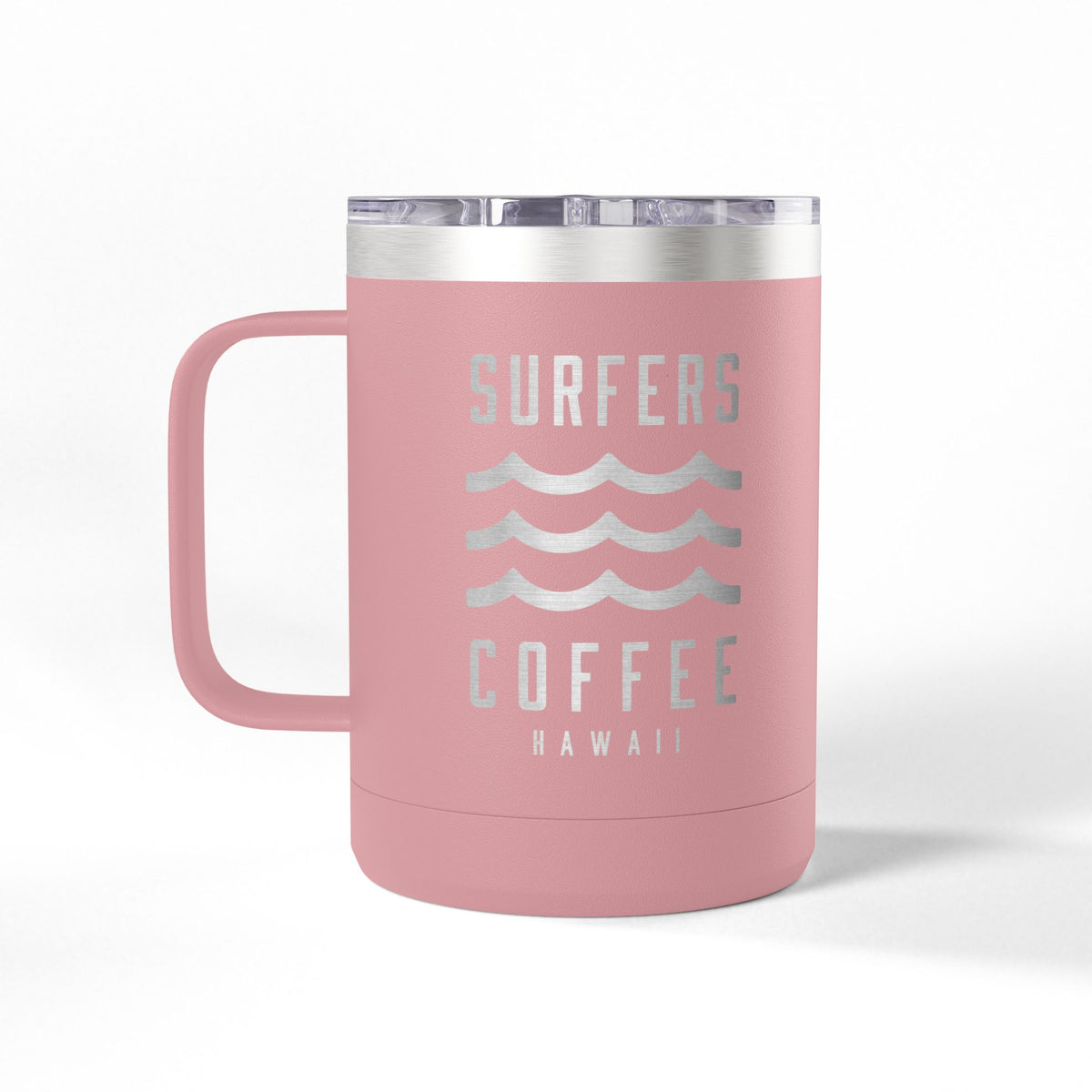 Surfers Coffee Tumbler 15oz — Hawaiian Wave Insulated Travel Mug