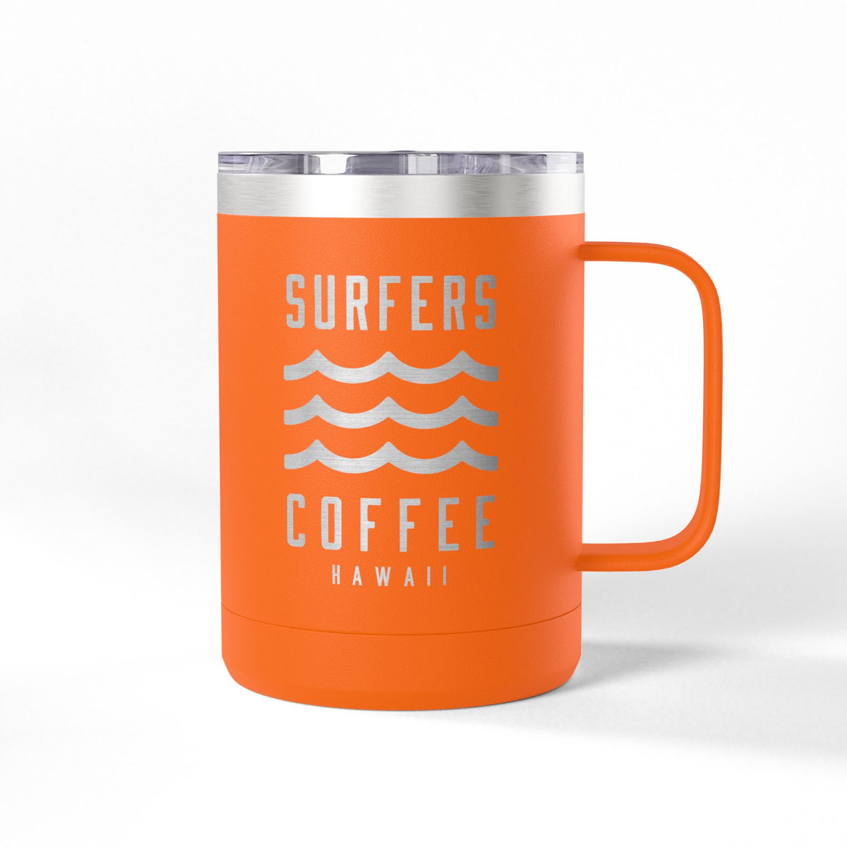 Surfers Coffee Tumbler 15oz — Hawaiian Wave Insulated Travel Mug