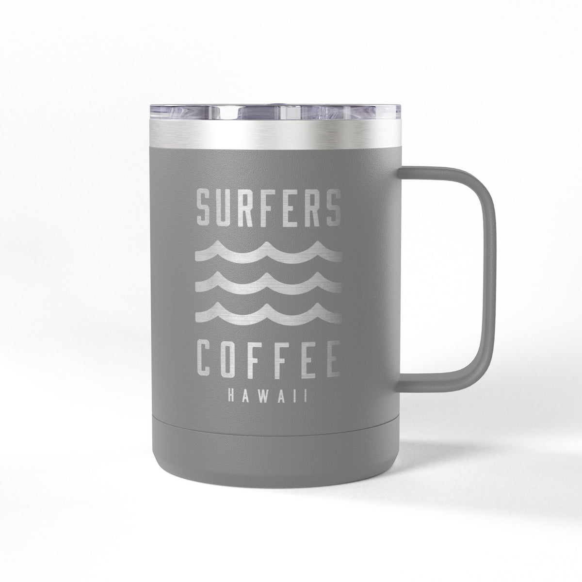 Surfers Coffee Tumbler 15oz — Hawaiian Wave Insulated Travel Mug