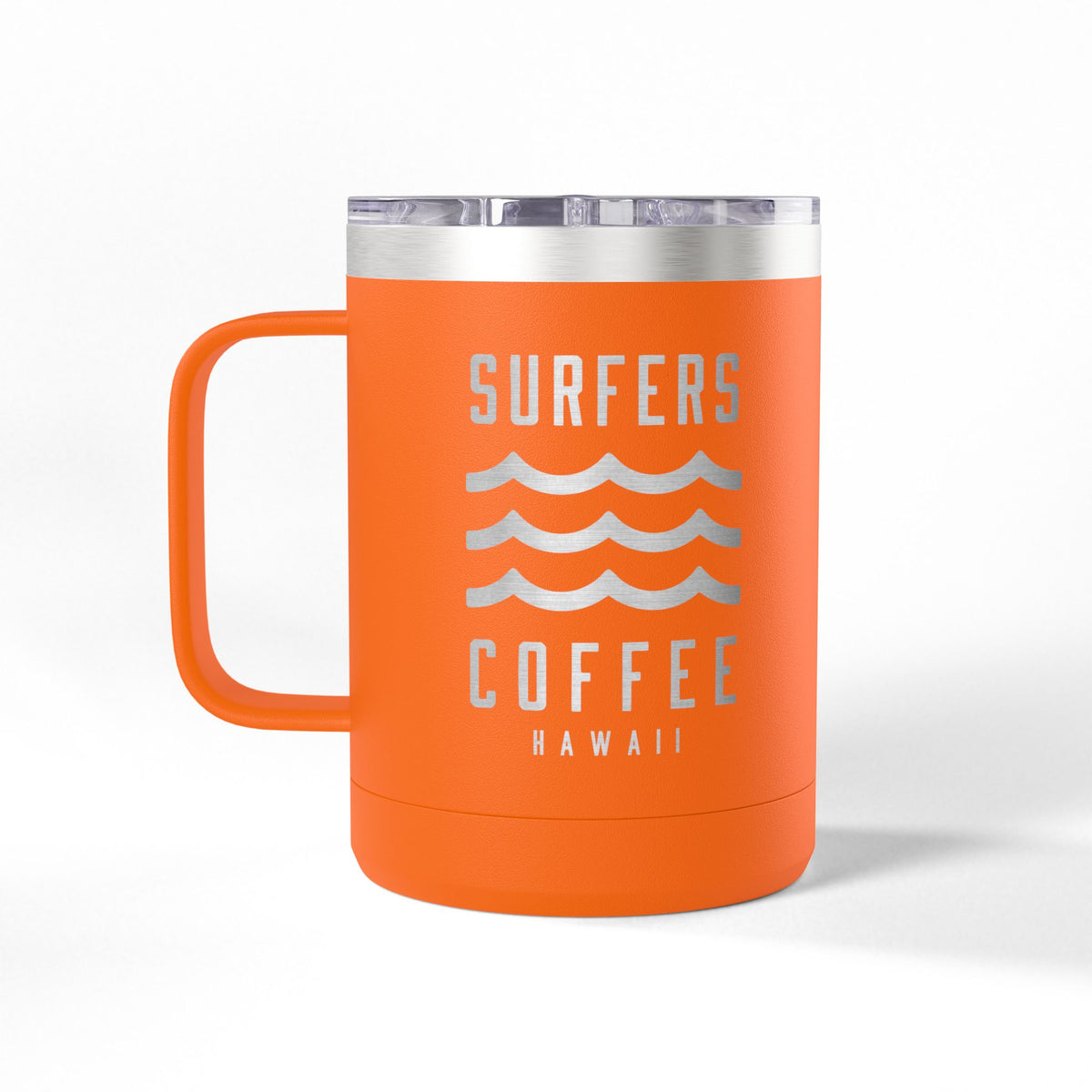 Surfers Coffee Tumbler 15oz — Hawaiian Wave Insulated Travel Mug