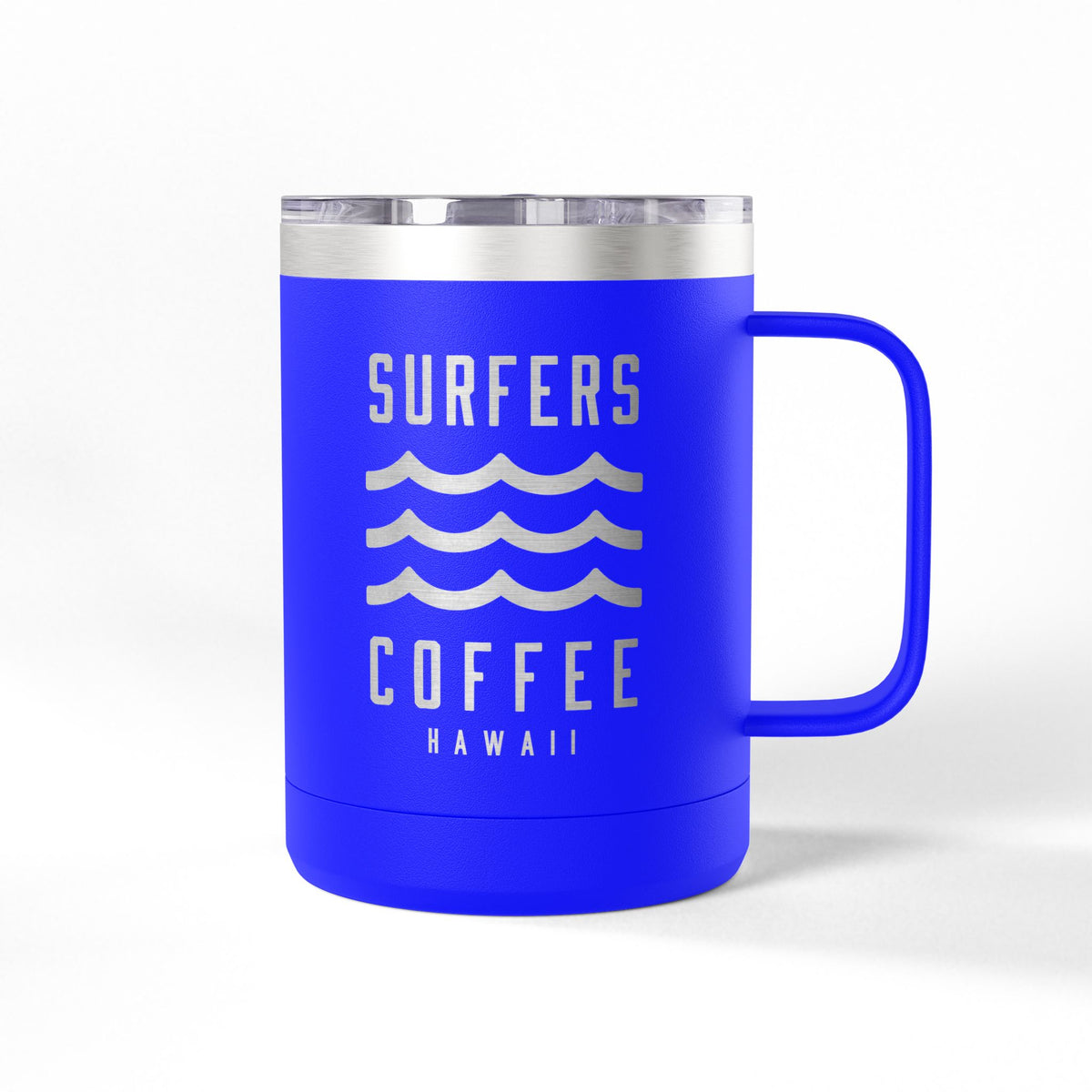 Surfers Coffee Tumbler 15oz — Hawaiian Wave Insulated Travel Mug