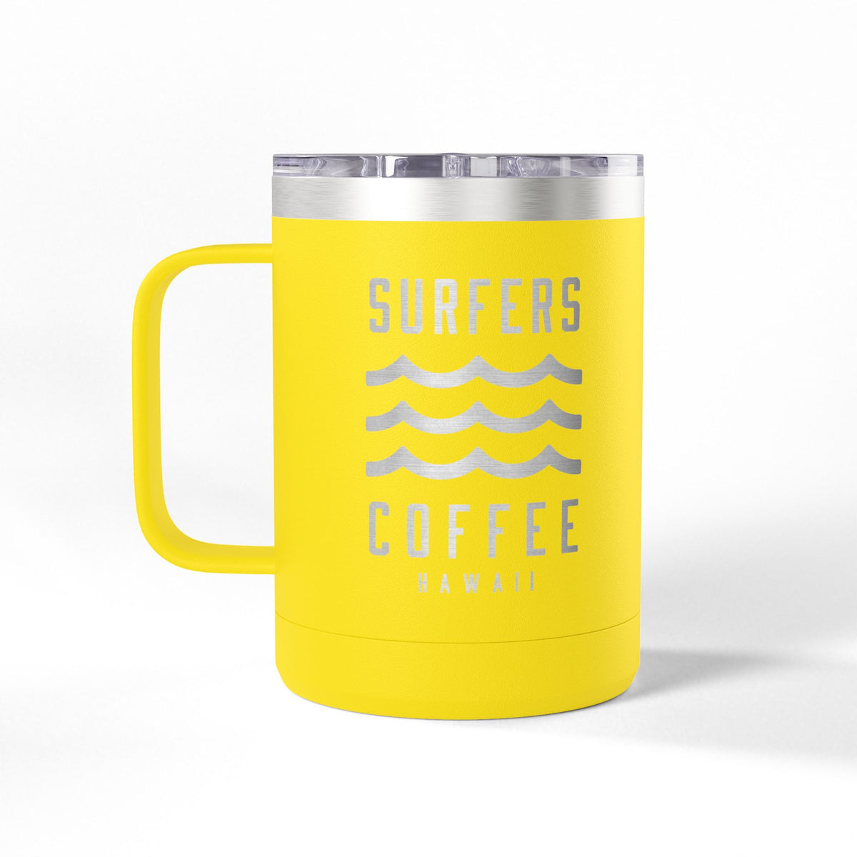 Surfers Coffee Tumbler 15oz — Hawaiian Wave Insulated Travel Mug