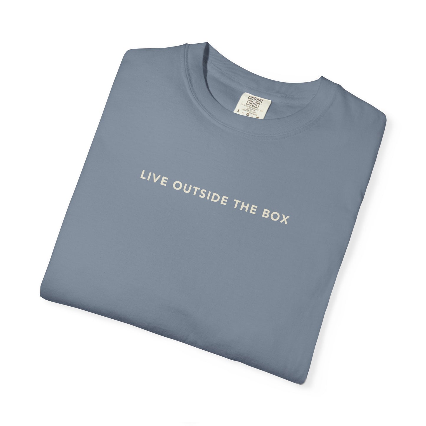 "Live Outside the Box" Retro Surf Graphic T-Shirt
