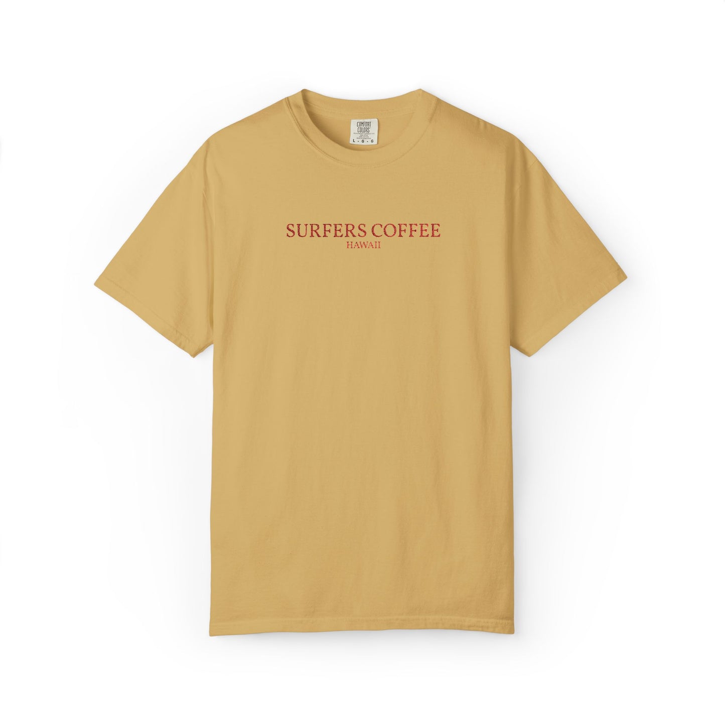 Surfers Coffee Embroidery T-Shirt