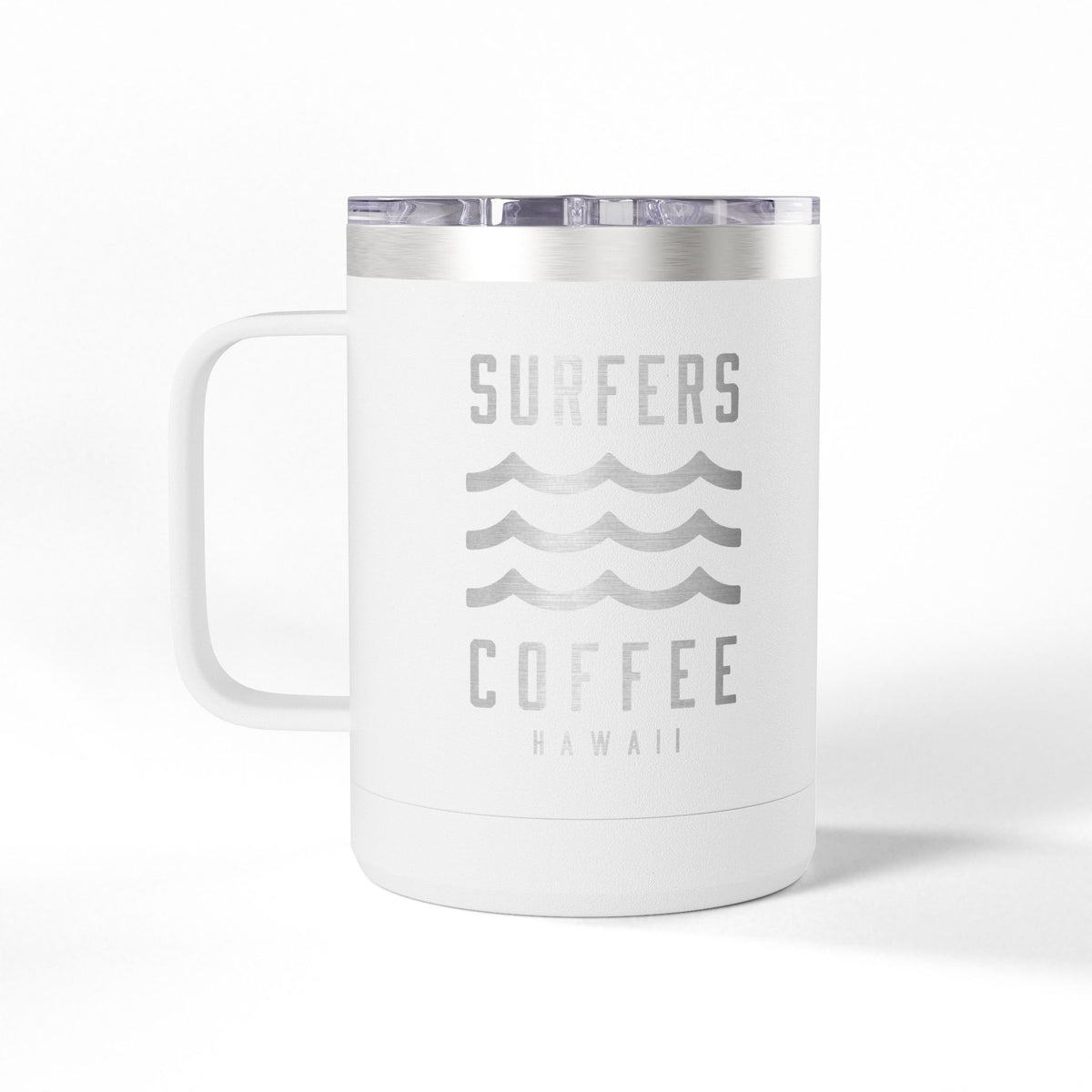 Surfers Coffee Tumbler 15oz — Hawaiian Wave Insulated Travel Mug