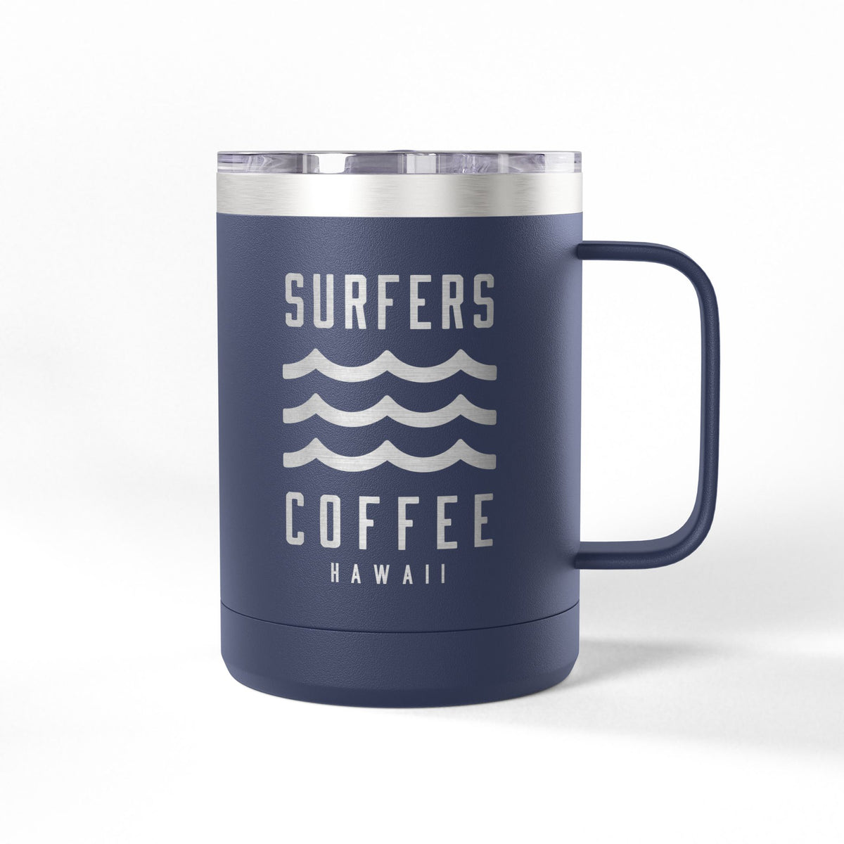 Surfers Coffee Tumbler 15oz — Hawaiian Wave Insulated Travel Mug