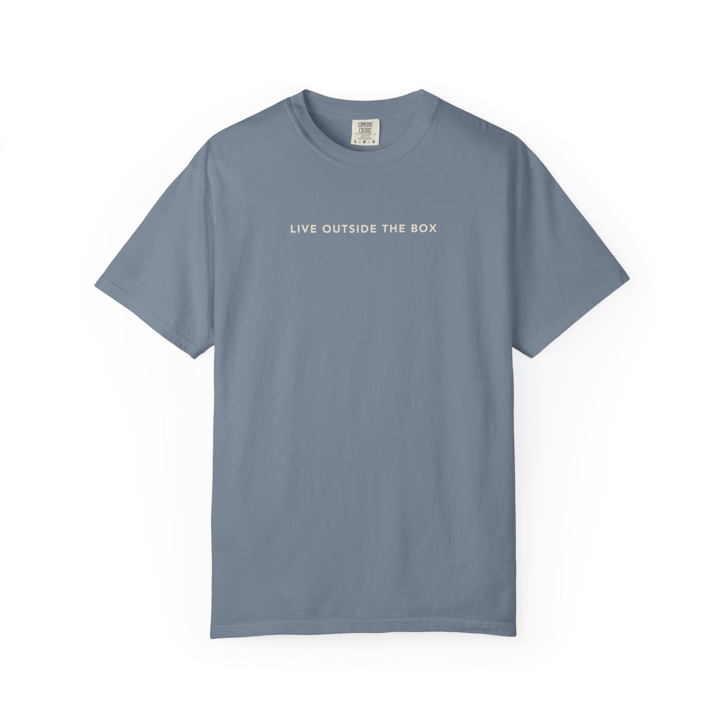 "Live Outside the Box" Retro Surf Graphic T-Shirt