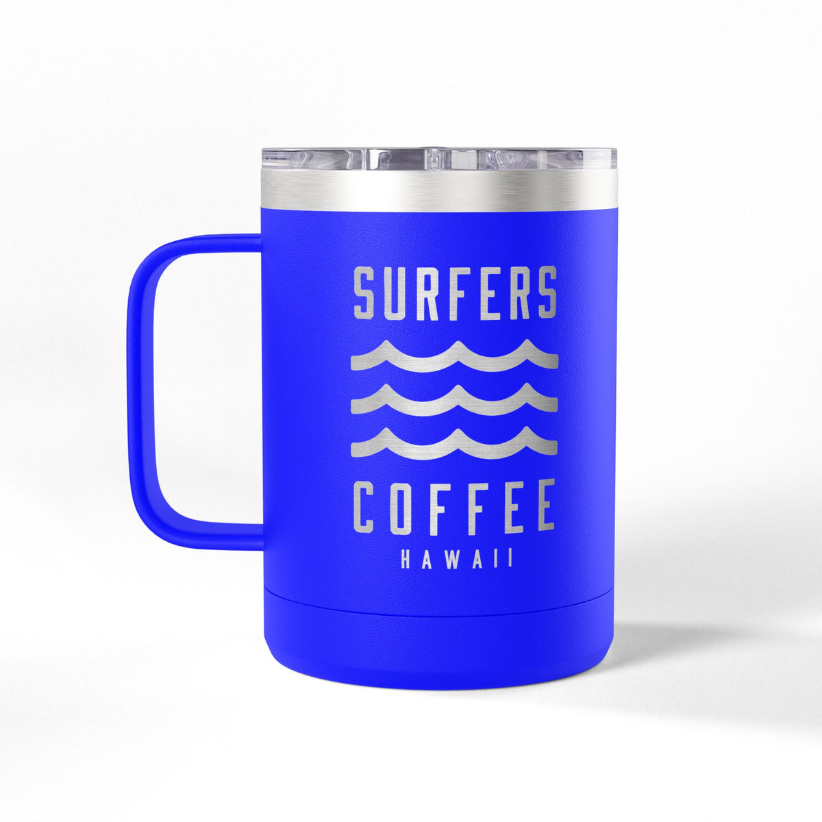 Surfers Coffee Tumbler 15oz — Hawaiian Wave Insulated Travel Mug