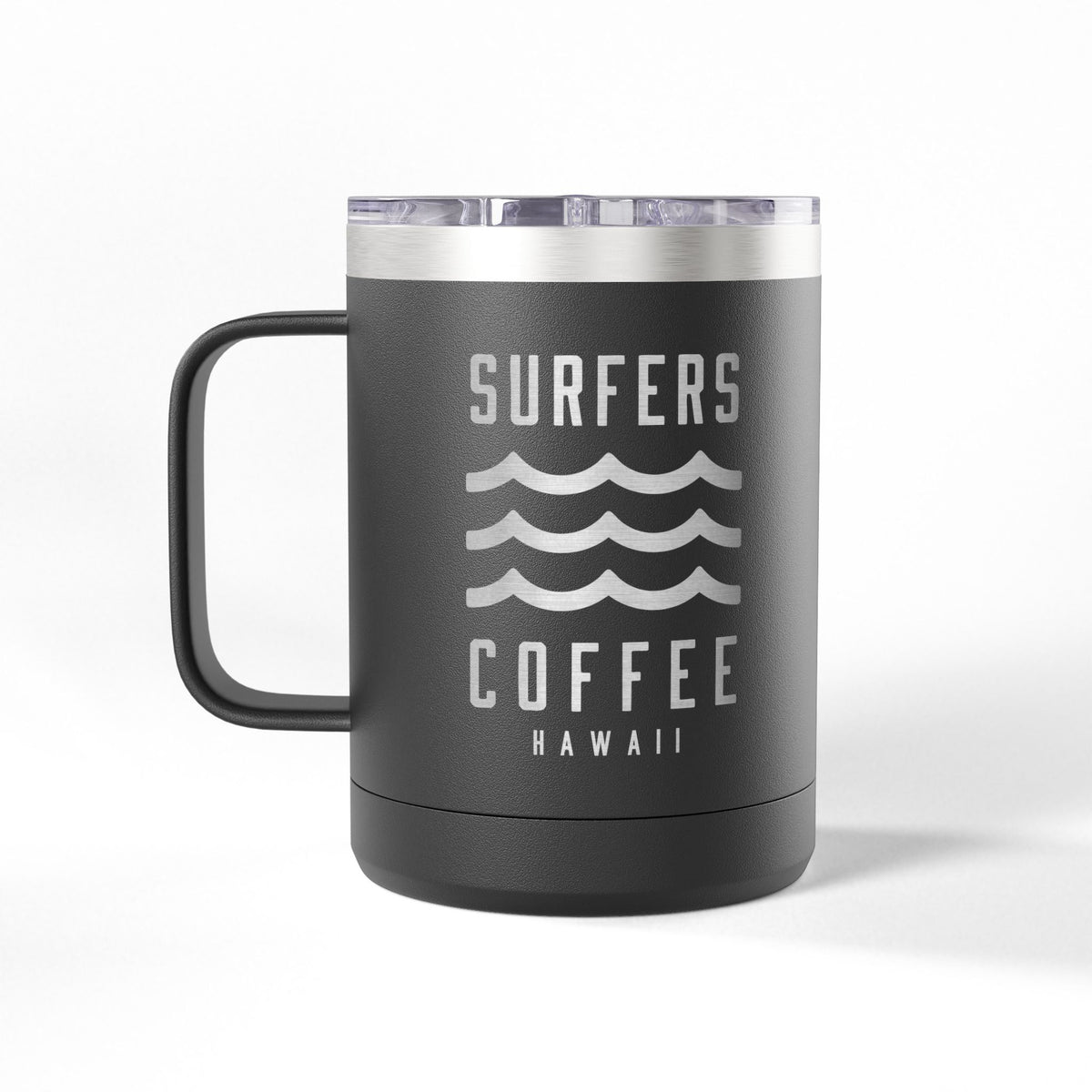 Surfers Coffee Tumbler 15oz — Hawaiian Wave Insulated Travel Mug