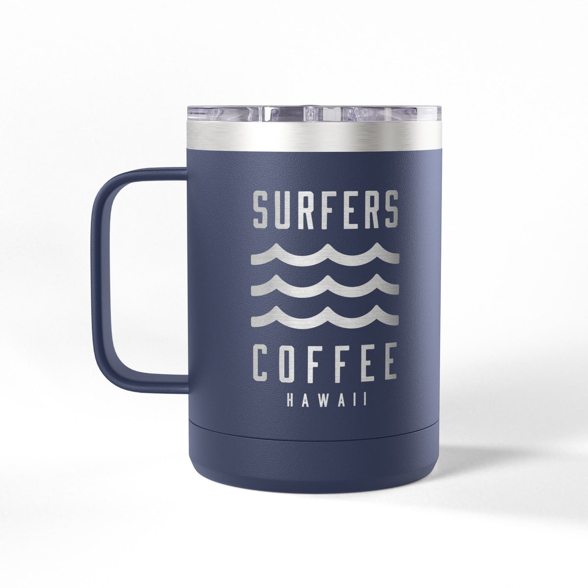 Surfers Coffee Tumbler 15oz — Hawaiian Wave Insulated Travel Mug