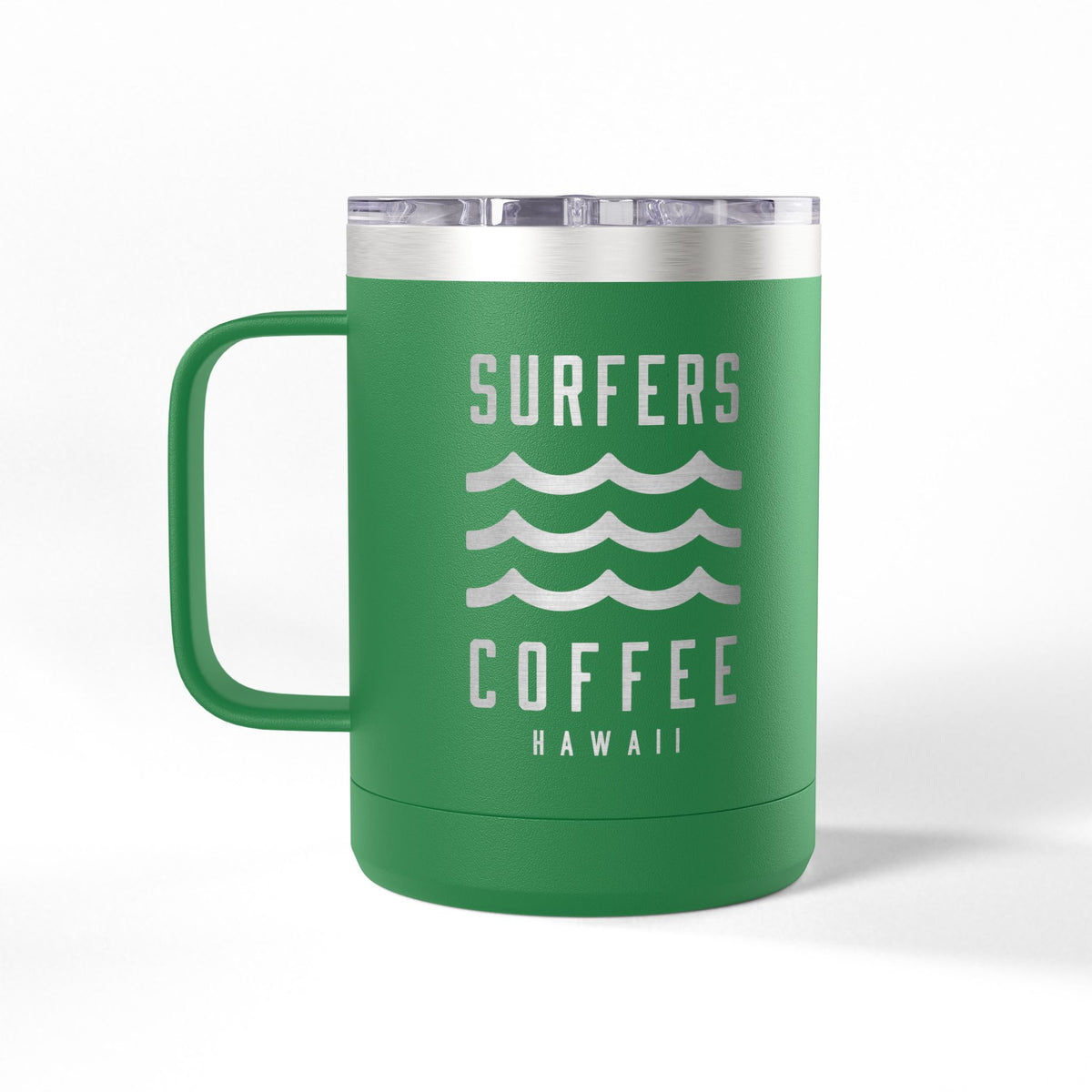 Surfers Coffee Tumbler 15oz — Hawaiian Wave Insulated Travel Mug