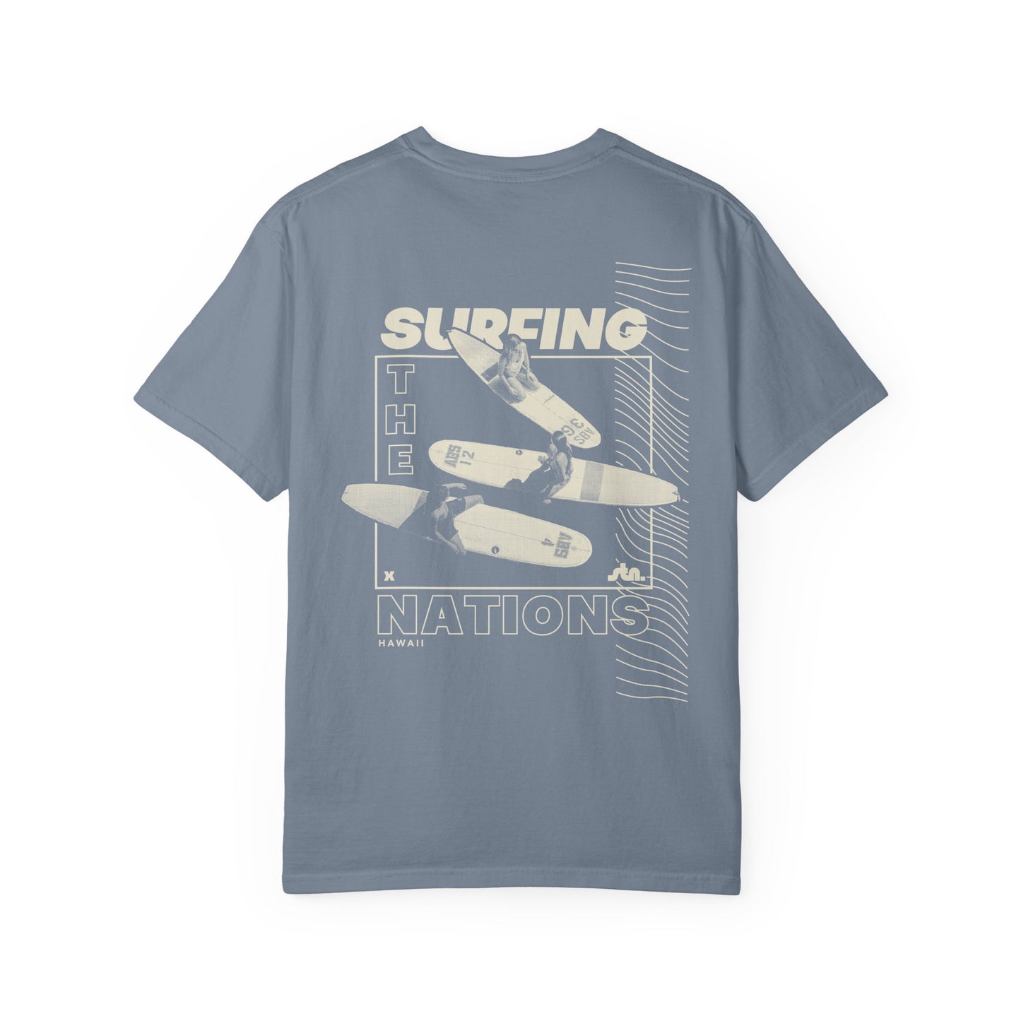 "Live Outside the Box" Retro Surf Graphic T-Shirt