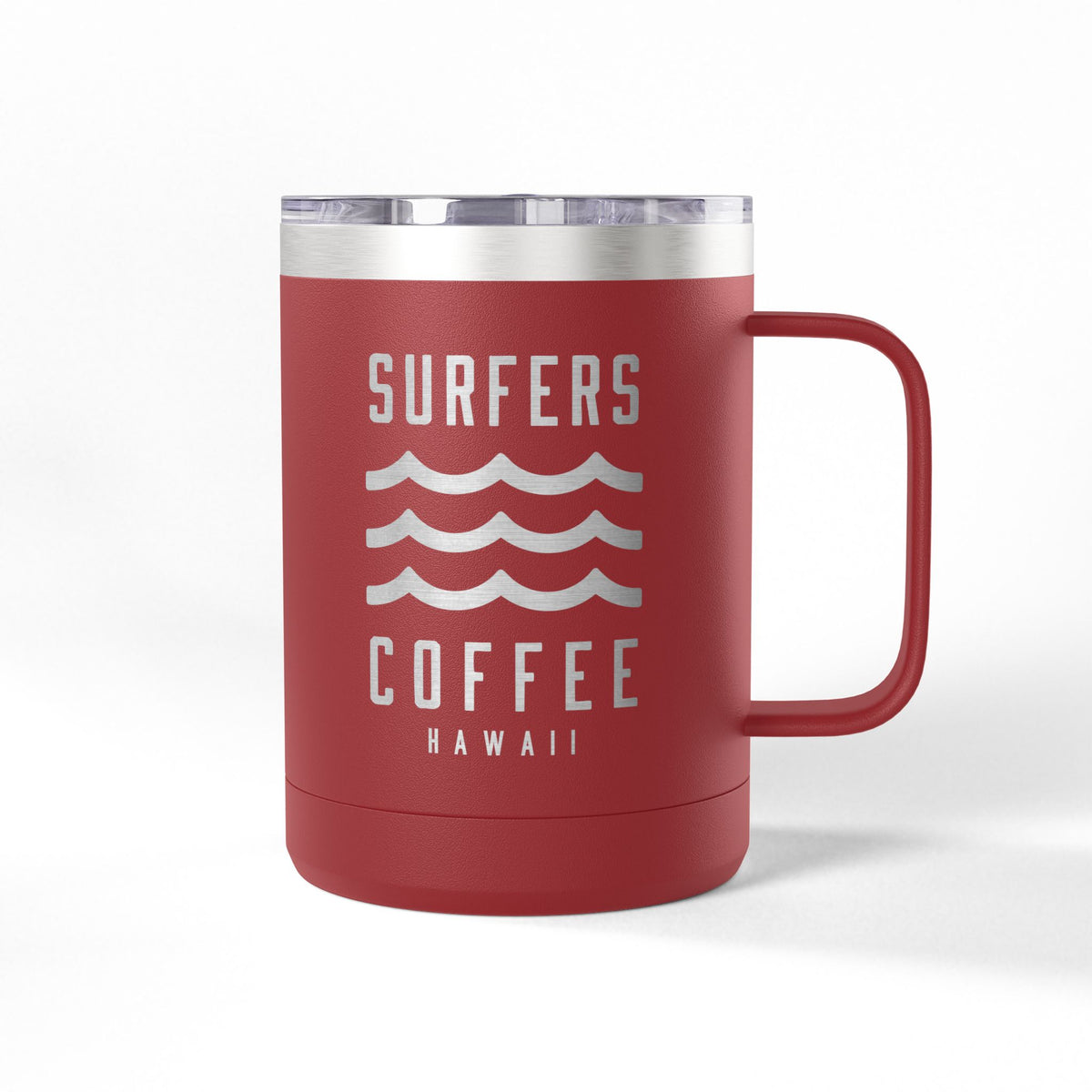 Surfers Coffee Tumbler 15oz — Hawaiian Wave Insulated Travel Mug