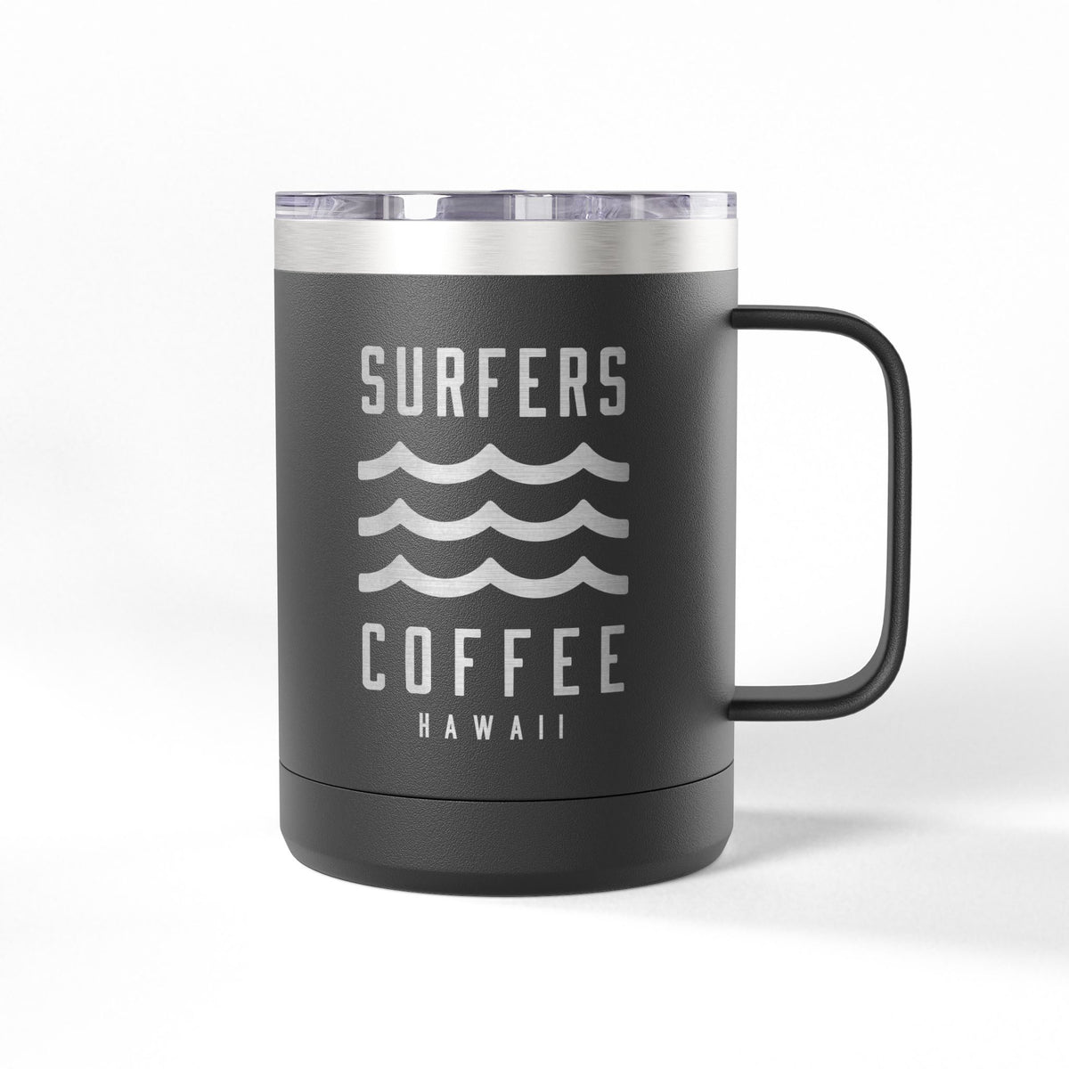 Surfers Coffee Tumbler 15oz — Hawaiian Wave Insulated Travel Mug