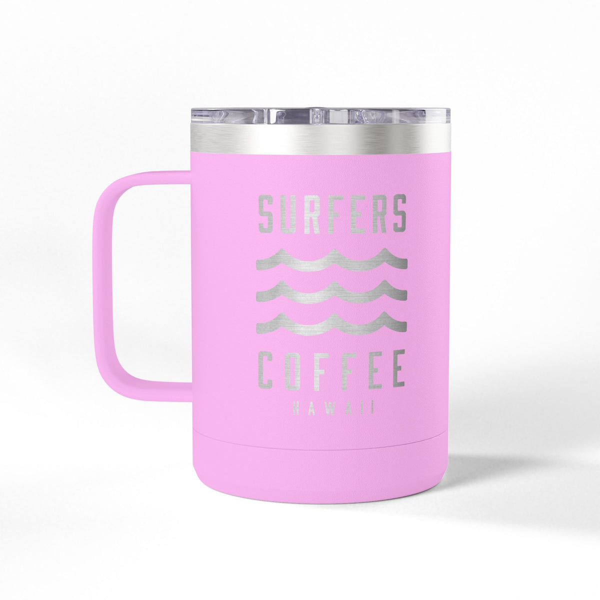 Surfers Coffee Tumbler 15oz — Hawaiian Wave Insulated Travel Mug