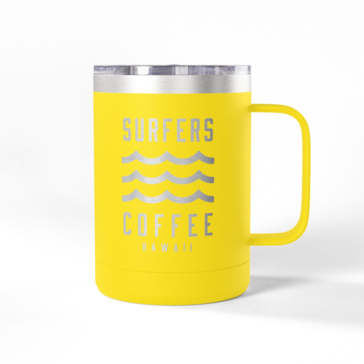 Surfers Coffee Tumbler 15oz — Hawaiian Wave Insulated Travel Mug