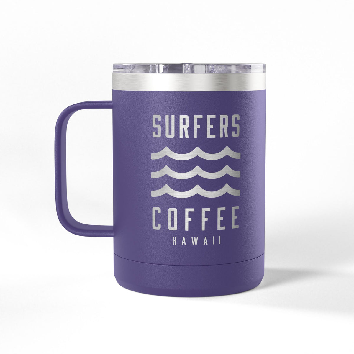 Surfers Coffee Tumbler 15oz — Hawaiian Wave Insulated Travel Mug
