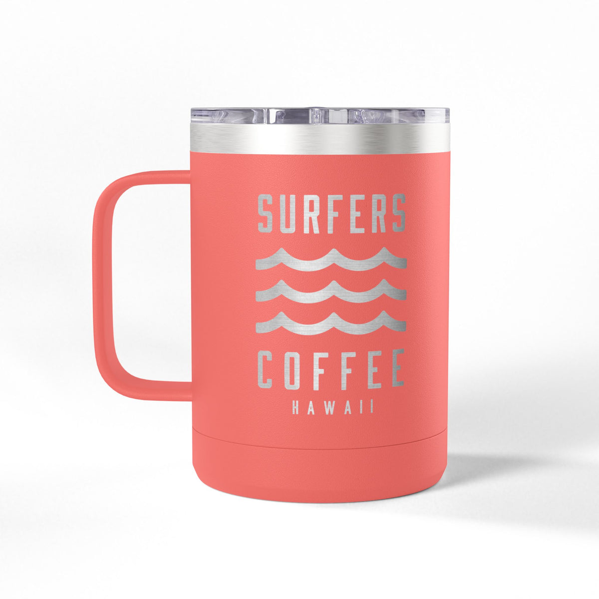 Surfers Coffee Tumbler 15oz — Hawaiian Wave Insulated Travel Mug
