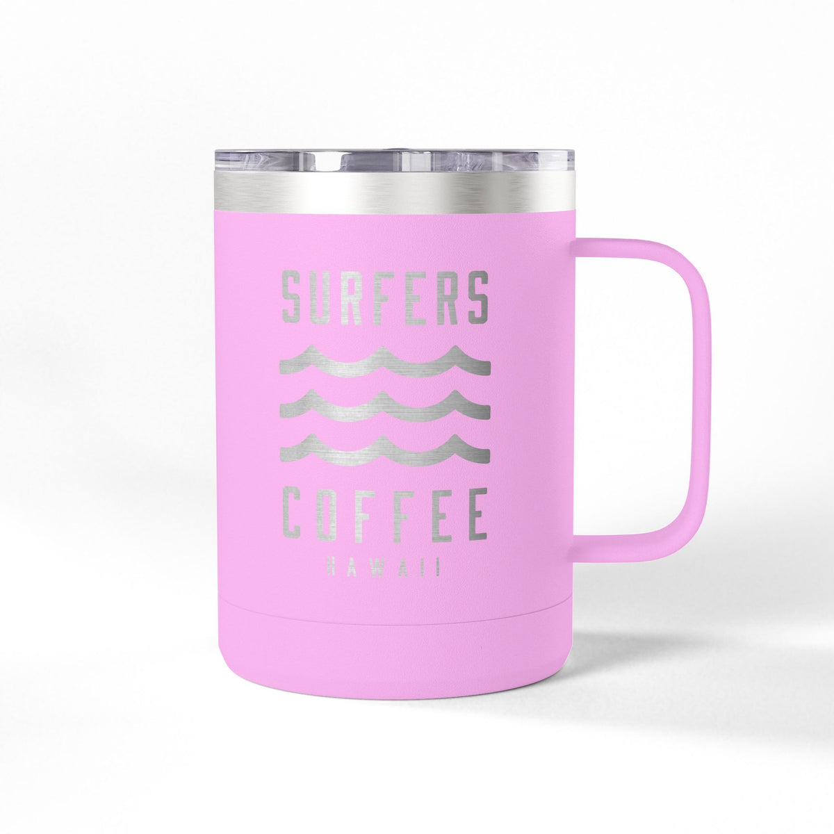 Surfers Coffee Tumbler 15oz — Hawaiian Wave Insulated Travel Mug