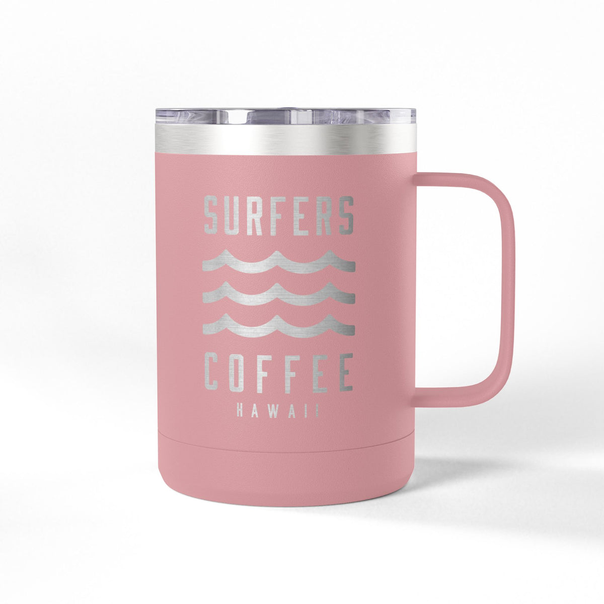 Surfers Coffee Tumbler 15oz — Hawaiian Wave Insulated Travel Mug