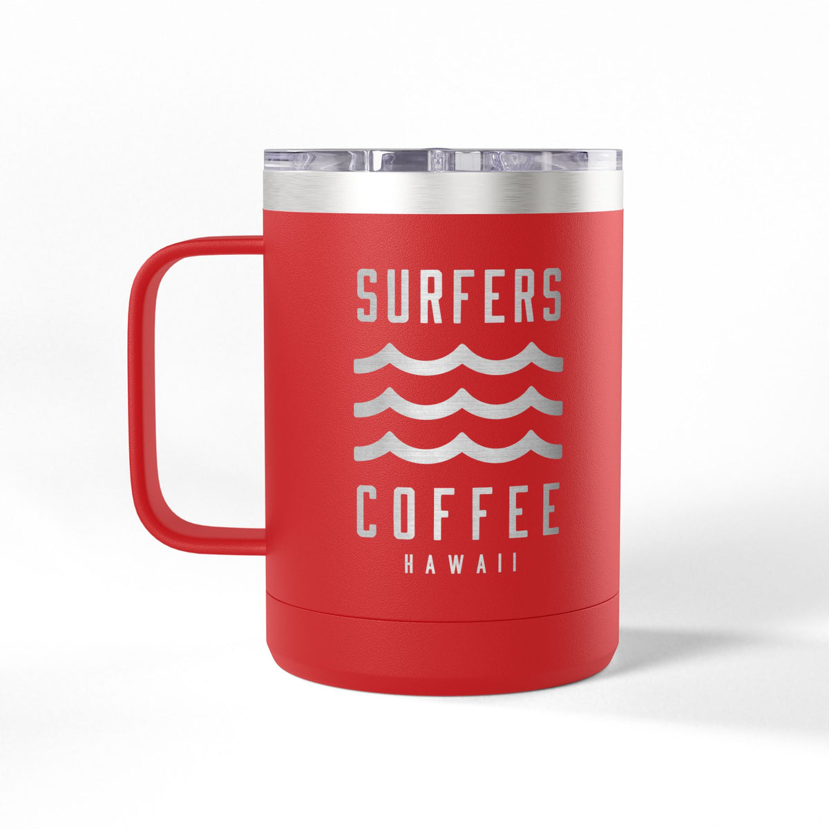 Surfers Coffee Tumbler 15oz — Hawaiian Wave Insulated Travel Mug